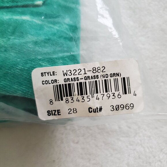 Goldsign Glam Women's ankle Bleached green 5 pockets denim Jeans Size 28 NWOT - Picture 7 of 15